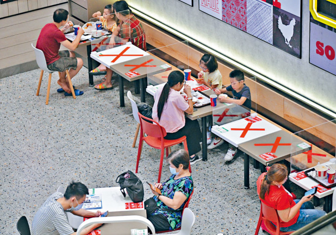疫情反覆,令市民外出消費及用膳減少。