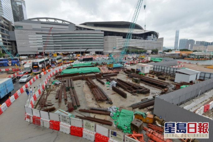 港鐵沙中線地盤。資料圖片