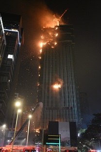 今年3月初，尖沙嘴「海員之家」重建項目地盤發生四級火警。