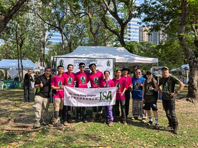 2月初，國際樹木學會香港分部攀樹代表團赴泰國，出戰泛亞太平洋區攀樹錦標賽2026。（受訪者提供）