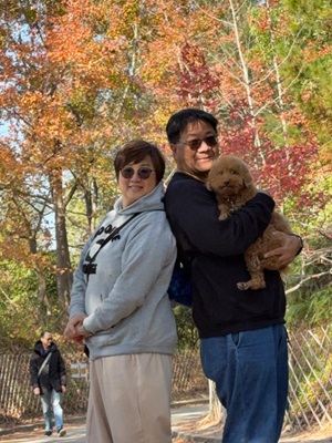 從事資訊科技工作的丈夫，是陳鳳英的最強後盾。（受訪者提供）